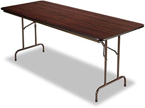 Alera ALEFT727230WA Wood Folding Table, Rectangular, 72w x 30d x 29h, Mahogany