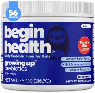 Begin Health Beginbaby® Prebiotics and Probiotics for Infants 0-12 Months | Baby Formula Prebiotic + Probiotic Powder with 2'-FL HMO's & B. Infantis for Optimal Digestion | 28-Packs - Unflavored