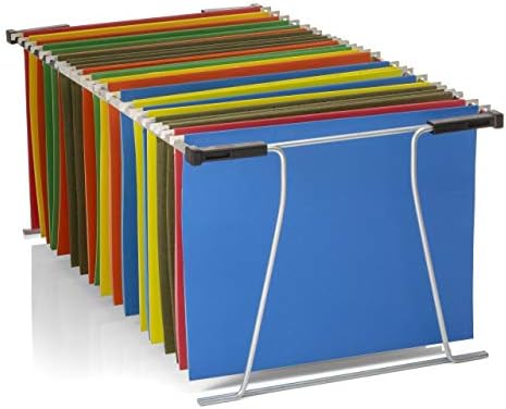 Officemate Universal Hanging File Frame, Letter and Legal Size, Rails 24 to 27, Steel, 1 Set (91966)
