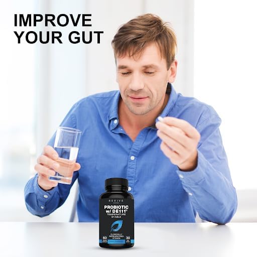 Advanced Probiotic with DE111 Strain (Bacillus subtilis). Spore Forming Probiotic. No Refrigeration Needed. 11.5 Billion Organisms. Probiotics for