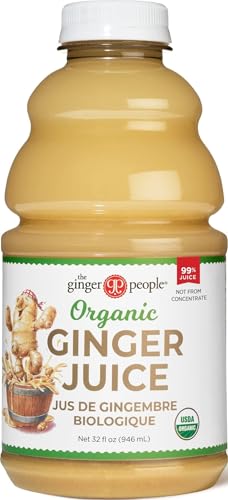 Organic Turmeric Juice, 99% Pure Turmeric Juice by The Ginger People – Drug Free Support, Non-GMO, Premium Quality, 32 Fl oz Bottle (Pack of 1)