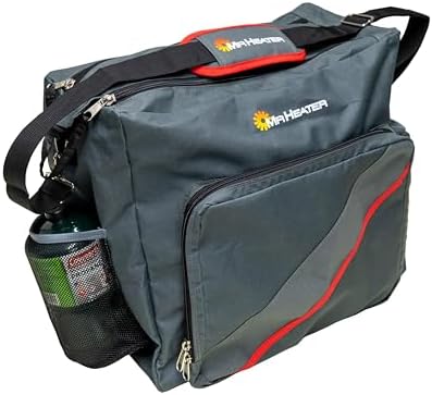 Mr. Heater Portable Buddy Carry Bag 9BX, Black | 600D polyester, pockets for two 1 lb cylinders, U-shaped zipper, padded strap