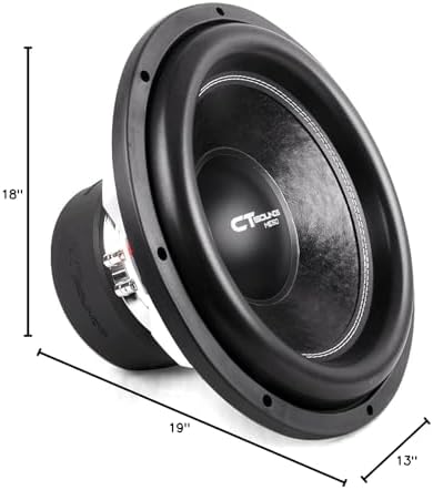 CT Sounds MESO-15-D2 3000 Watts Max 15 Inch Car Subwoofer Dual 2 Ohm