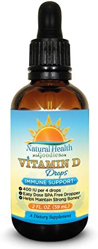 Kids Vitamin D Drops - 2 oz Liquid D3 | Pure Vit D3 Supplement - Supports Immune System & Bone Health - For Toddlers, Children