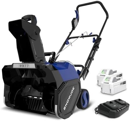 Snow Joe IONMAX 48V Cordless Electric Snow Blower Machine, 24V-X2-SB18-GO | 18 Inch