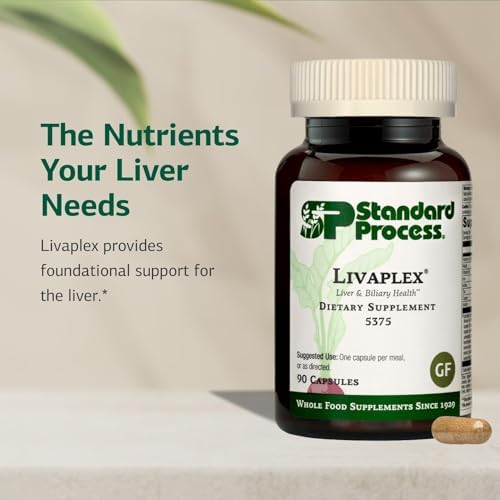 Standard Process Livaplex - Whole Food Bowel, Digestion and Digestive Health, Liver Health and Gallbladder Support with Spanish Black Radish
