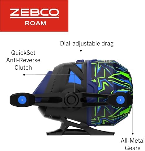 Zebco Roam Spincast Reel and Fishing Rod Combo