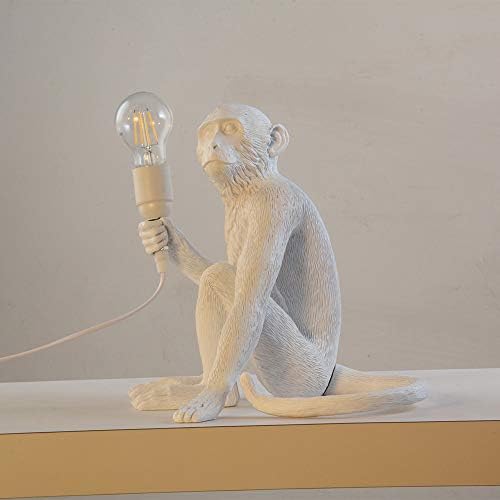 Golden Monkey Table Lamp, LongTN LED Resin Sitting Monkey Lighting