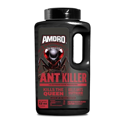 Amdro Ant Killer for Outdoor Home Perimeter, 24 Oz | Controls 25 species, outdoor ant bait, works up to 3 months, for lawns, landscaped areas, ornamental gardens