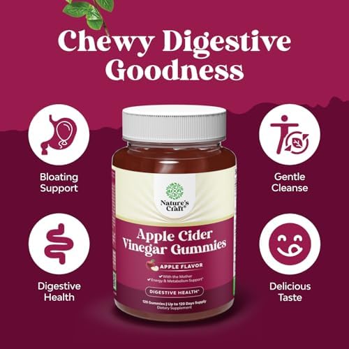Apple Cider Vinegar Gummies - Energy and Metabolic Support - 60 Count