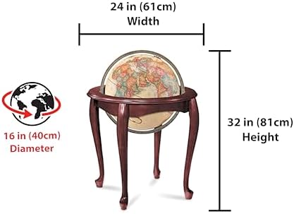 Replogle Globes 22719 Anne Globe, Large, Off-White
