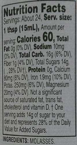 Brer Rabbit Unsulphured Molasses, Full Flavor, 12 Ounce