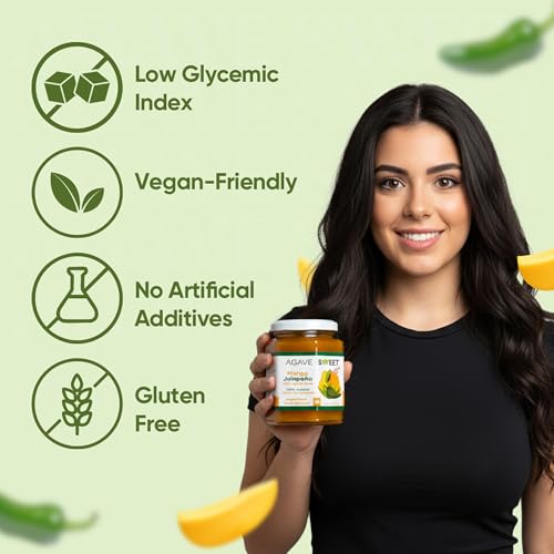 Agave Sweet Mango Fruit Spread with Agave Syrup No Sugar Fruit Spread 10 oz