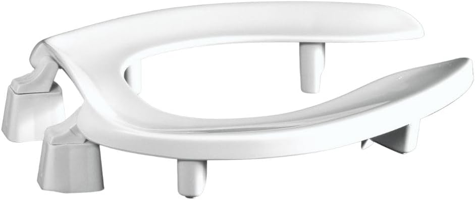 Centoco 3 inch Raised Toilet Seat for Seniors, Elongated, White | Closed Front, Cover, Plastic, 3L800STS-001, Made in the USA