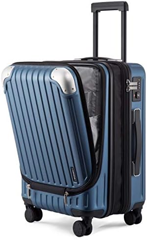 LEVEL8 Grace Carry on Luggage Airline Approved, 20 Inch Expandable Hard Sided Luggages with Spinner Wheels
