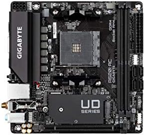 Gigabyte A520I AC (AMD Ryzen AM4/Mini-ITX/Direct 6 Phases Digital PWM with 55A DrMOS/Gaming GbE LAN/Intel WiFi+Bluetooth/NVMe PCIe 3.0 x4 M.2/3