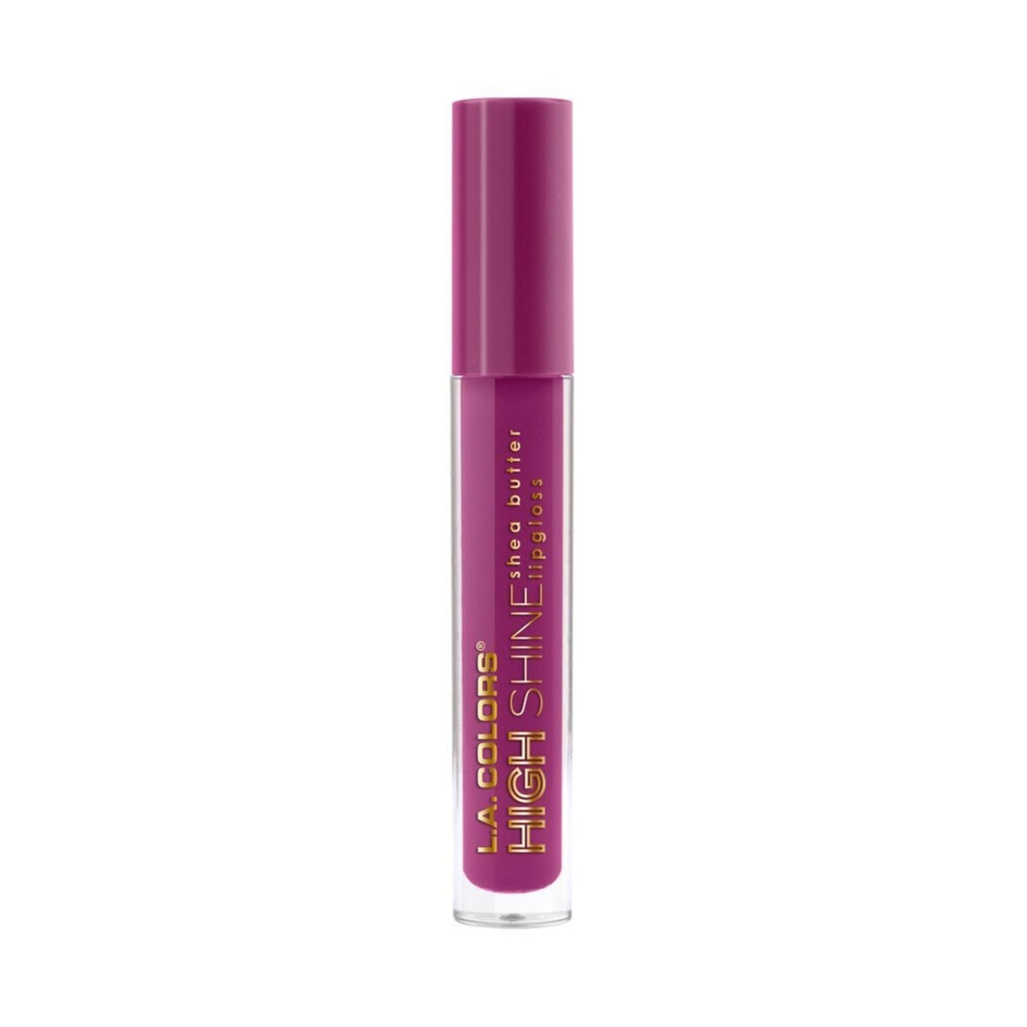 L.A. COLORS High Shine Shea Butter Lip Gloss, Baby Cakes, 0.14 Oz