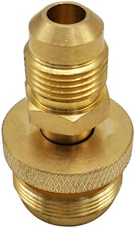 MENSI Portable Camping Grill Stove Parts 1lb Propane Tank Cansiter Regulator Adapter Connection Convert to 3/8" Male Flare