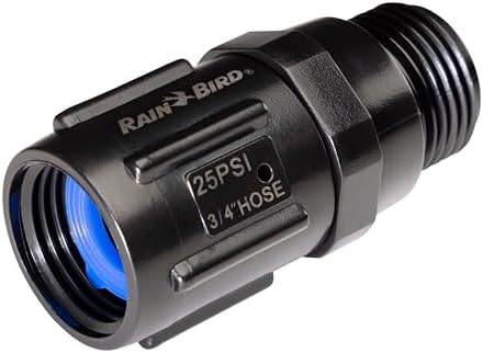 Rain Bird HT07525PSI Drip Irrigation 25 PSI Pressure Regulator, 3/4" Female Hose Thread x 3/4" Male Hose Thread
