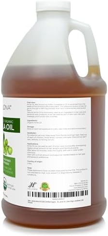 velona USDA Organic Castor Oil - 64 fl oz, Cold Pressed, USP Grade