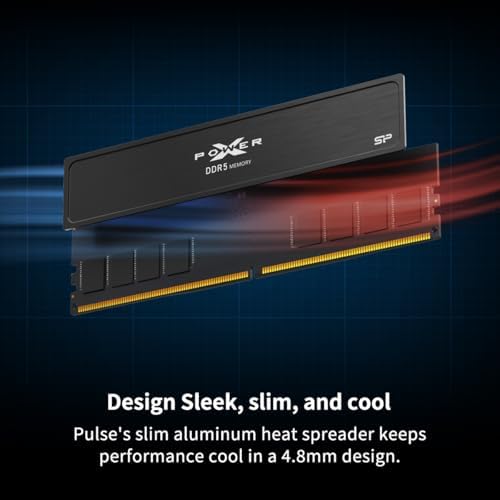 Silicon Power Value Gaming DDR5 32GB (2x16GB) 6000MT/s (PC5-48000) 288-pin CL30 1.35V UDIMM Desktop RAM Computer Memory SP032GXLWU60AFDJ