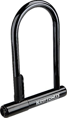 Kryptonite Keeper 12 Standard Heavy Duty Bicycle U-Lock with Bracket (4-Inch x 8-Inch), Black | bike-locks