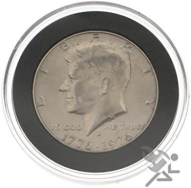 (5) Air-tite 30mm Black Ring Coin Holder Capsules for US Franklin Kennedy Seated Barber Walking Liberty Half Dollars