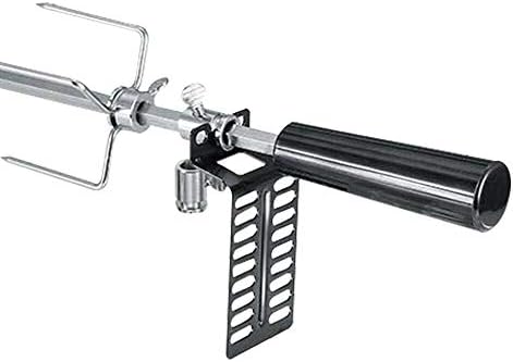 Electric BBQ Rotisserie Spit Roaster Charcoal Motor Rod Kit with Meat Forks