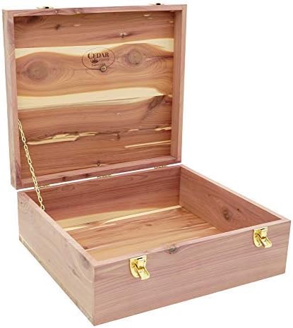 Cedar Essence Sweater/Storage Box with Lid & Dual Clasps UNFINISHED