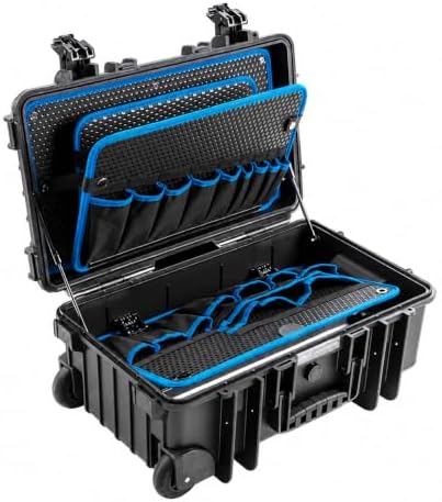 B&W International Jumbo 6700 Outdoor Tool Case with Pocket Tool Boards, Black