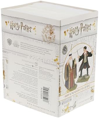 Department 56 Harry Potter Village Accessories Harry and Headmaster Figurine, Set of 2, 3.15" (6002314)