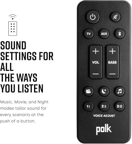 Polk Audio Signa S2 Ultra-Slim Sound Bar for Smart TV with Subwoofer