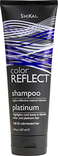 Shikai Color Reflect Platinum Shampoo (8oz, Pack of 2) | Highlights Cool Tones in Blonde, Gray & Platinum Hair | Gentle Cleanser Leaves Hair Shiny