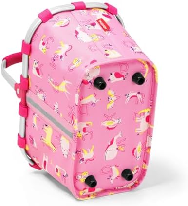 reisenthel Carrybag XS Kids, Extra Small Collapsible Basket, ABC Friends Pink