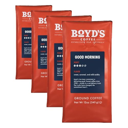 Boyd's Coffee French No. 6 Coffee –Ground Dark Roast– Blended from 100% Arabica – Rich & Full-Flavored – 12 oz.