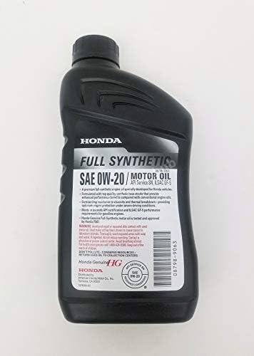 Honda Genuine 0W-20 Full Synthetic Oil Change Kit w/A02 Filter & Drain Washer