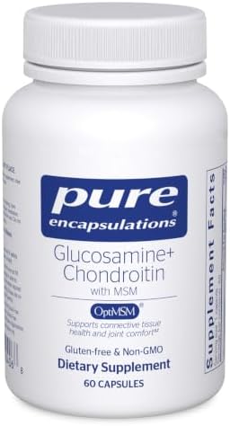 Pure Encapsulations Glucosamine Chondroitin with MSM - Supports Joint Health & Normal Cartilage Formation* - Maintains Enzyme Activity - Gluten-Free & Non-GMO - 60 Capsules | Supports Joint Health and Normal Cartilage Formation*, Maintains Enzyme Activit…