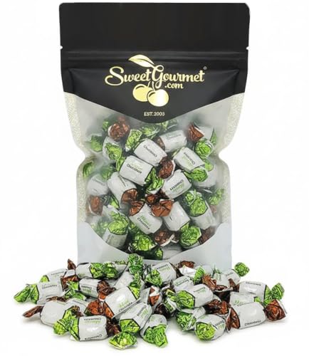 SweetGourmet Premium Chocolate Filled Mints, Arcor Hard Candy, 2 Pound | After-Dinner Treat, ~80 Pieces per Pound, Candy Buffet Ready, Assorted Wrappers, Resealable Bag