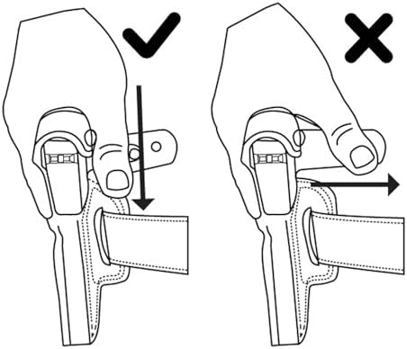 Galco Ankle Glove Leather Holster - Right Hand, SIG Sauer 365XL, with or w/o Red Dot, Plain, AG870RB | w/o Red Dot, Plain, AG870RB