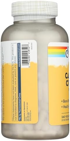 Solaray Calcium Citrate, 240 Caps, 0.75 Bottle