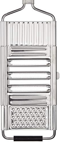 Stainless Steel Multi-Blade Chef Grater – Vegetable Slicer, Julienne Cutter