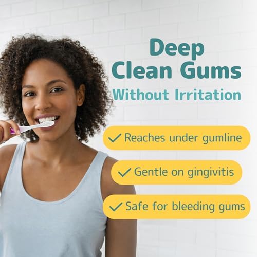 Nimbus Extra Soft Toothbrushes (Compact Size Head) Periodontist Design Tapered Bristles for Sensitive Teeth and Receding Gums