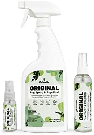 Cedarcide Original Bug Spray | Repel & Kill Fleas, Ticks, Mosquitoes, Mites, Ants & Chiggers | for use on People
