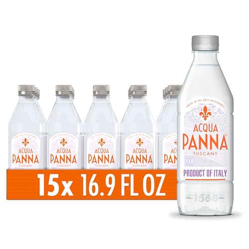 Acqua Panna Natural Spring Water, 16.9 Fl. Oz. Plastic Bottles, Pack of 24