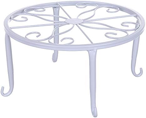 Tosnail 4 Pack Metal Plant Stand, Planter Support Rack, Plant Pot Stands, Planter Holder Heavy Duty, Rust Proof Iron Potted Plant Flower Pot Stand for Indoor Outdoor Garden Patio, Black, 9 Inch