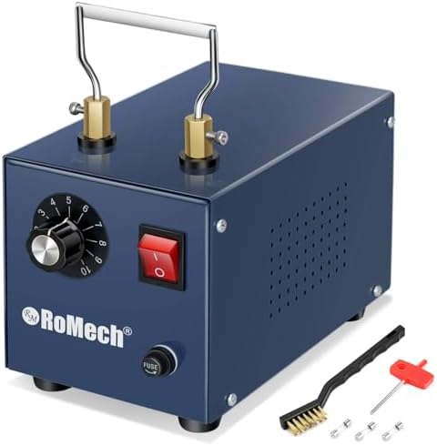 ROMECH 30W Electric Rope Cutter, Hot Knife Thermal Blade, Bench Mount Cutting Tool Kit for Braid Fabric Webbing Belting Ribbon (30W, RM-016)