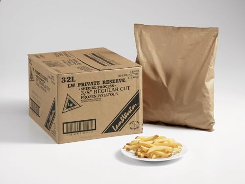 Lamb Weston LW Private Reserve Regular Cut Potato Fry, 5 Pound -- 6 per case.