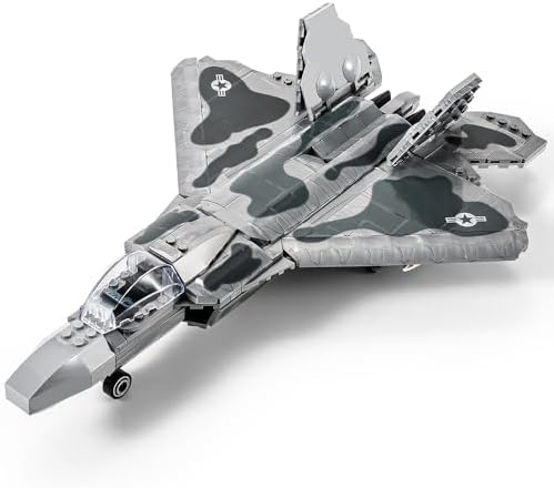 SEMKY Military Series F-22 Raptor Fighter Jet Air Force Building Block Set (626 Pieces) -Building and Military Toys Gifts for Kid and Adult