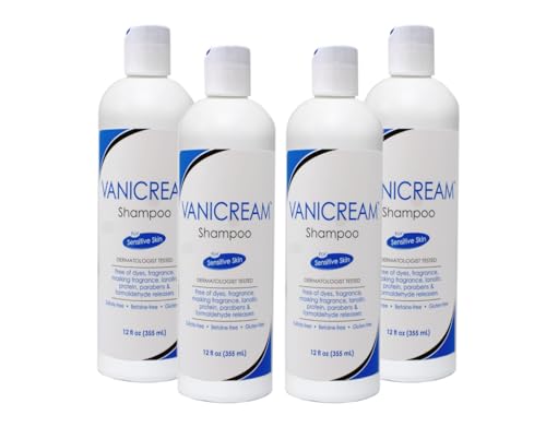 Vanicream Shampoo for Sensitive Skin, Dermatologist Tested, Free of Dyes, Fragrance, Parabens and Formaldehyde Releasers, Sulfate-Free