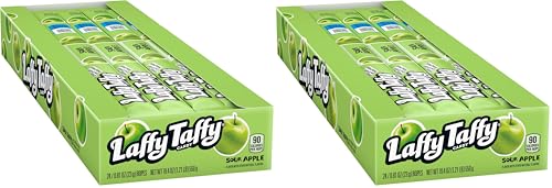 Laffy Taffy Rope Candy, Banana Flavor, 0.81 Ounce Ropes (Pack of 24)